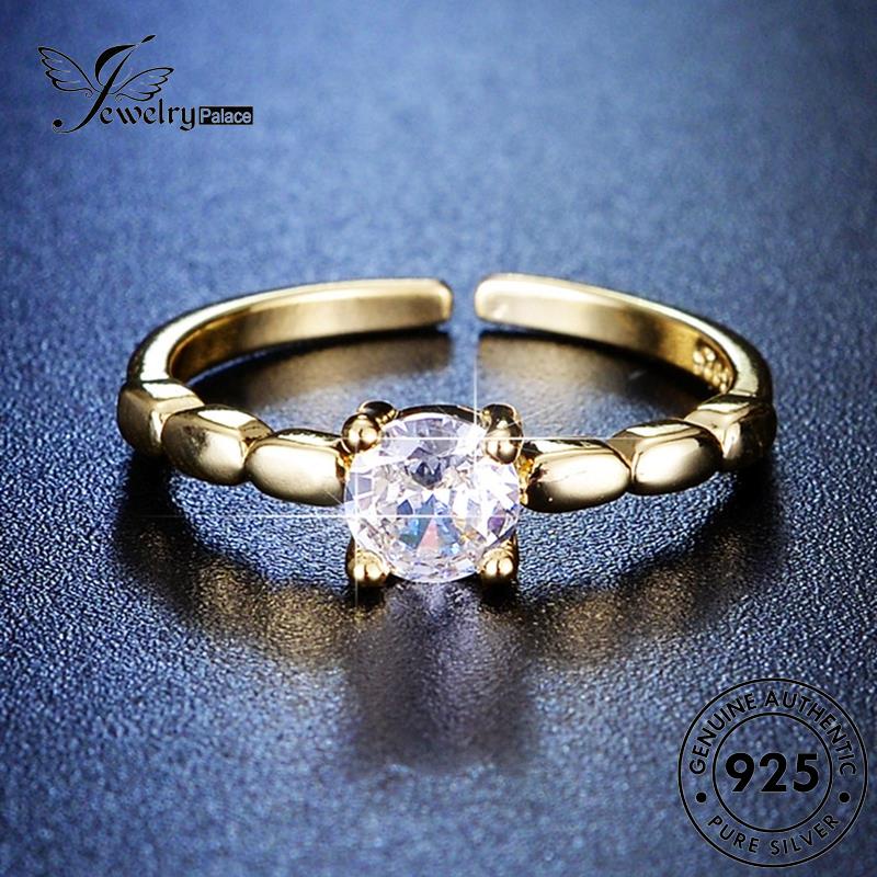 Jewelrypalace Moissanite Emas Empat Wanita925 Berlian Retro Cakar Cincin Perak Asli R69