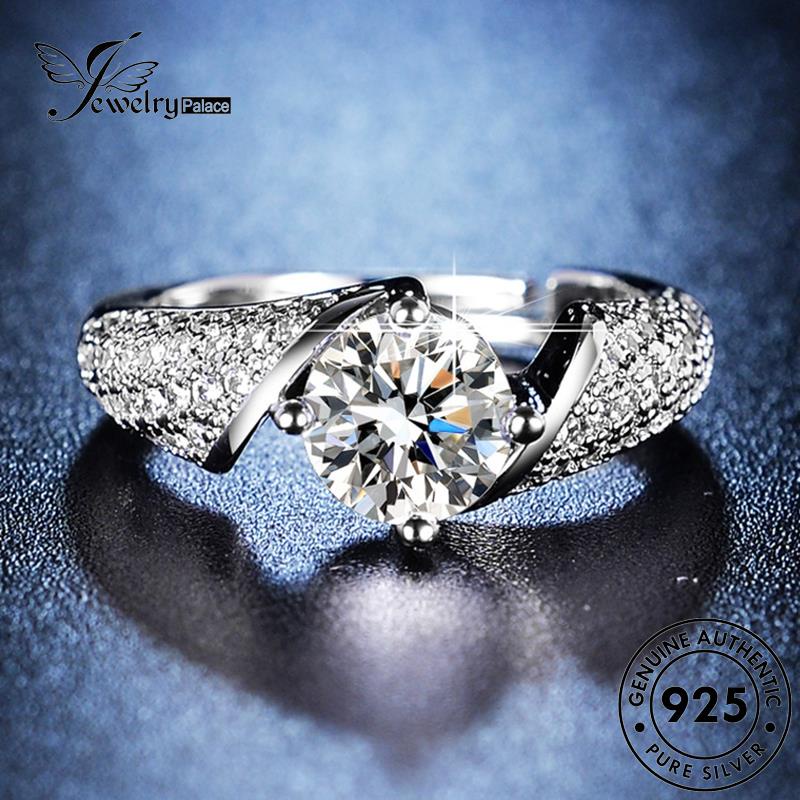 Jewelrypalace Empat Moissanite Perak Berlian925 Cakar Kreatif Asli Wanita Rings R167