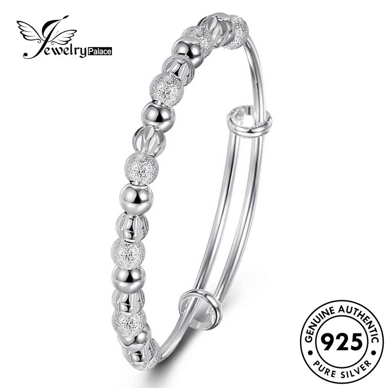 Jewelrypalace Gelang Emas925 Wanita Fashion Pasir Manik Perak Asli B656