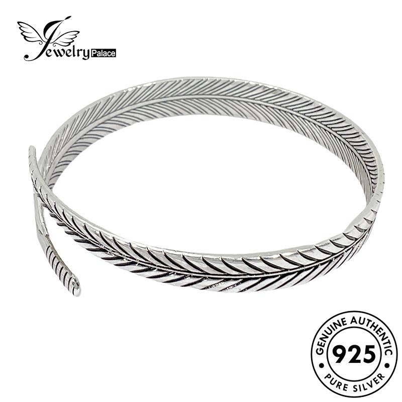 Jewelrypalace Gelang Wanita Perak925 Bulu Retro Asli B661