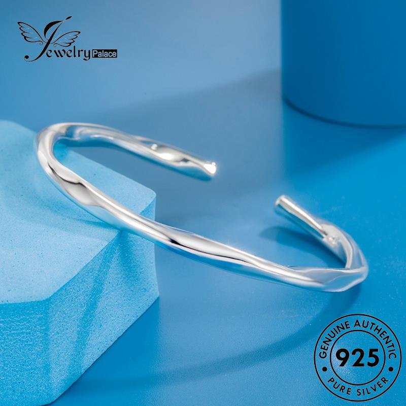 Jewelrypalace Perak Asli925 Wanita Minimalistic Mobius Gelang B678