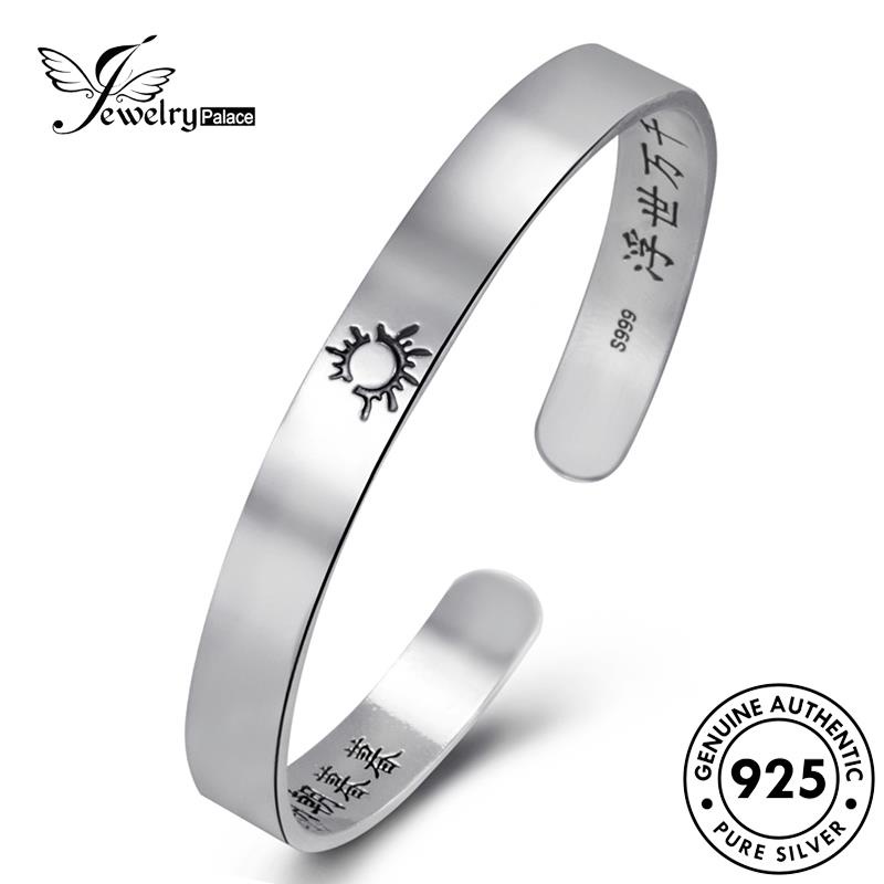 Jewelrypalace Gelang Tangan Asli925 Wanita Xingyue Retro Perak B685