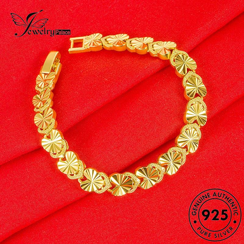 Jewelrypalace Perak Asli Fashion Wanita Love Gelang Emas925 B689