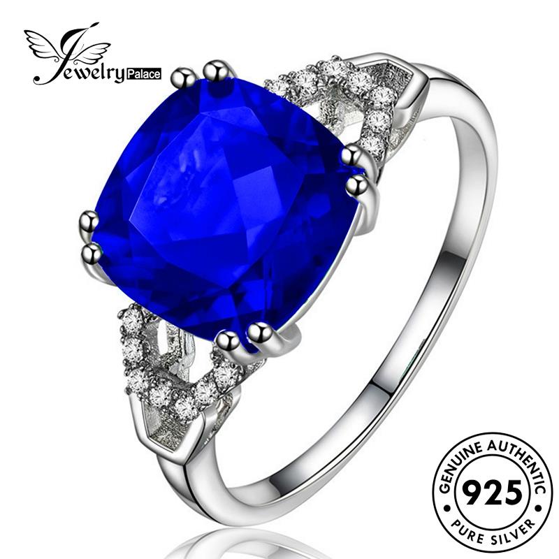 Jewelrypalace Cincin Temperamen Perak Zamrud Asli Wanita925 R1765