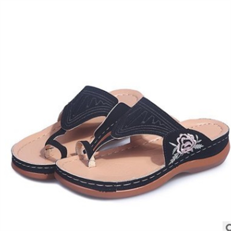 Sendal Wedges Fuji Perempuan Cewek Aesthetic Soft Slip On Flip Flop Cantik Bagus Comfort Fashion Terbaru Import INA