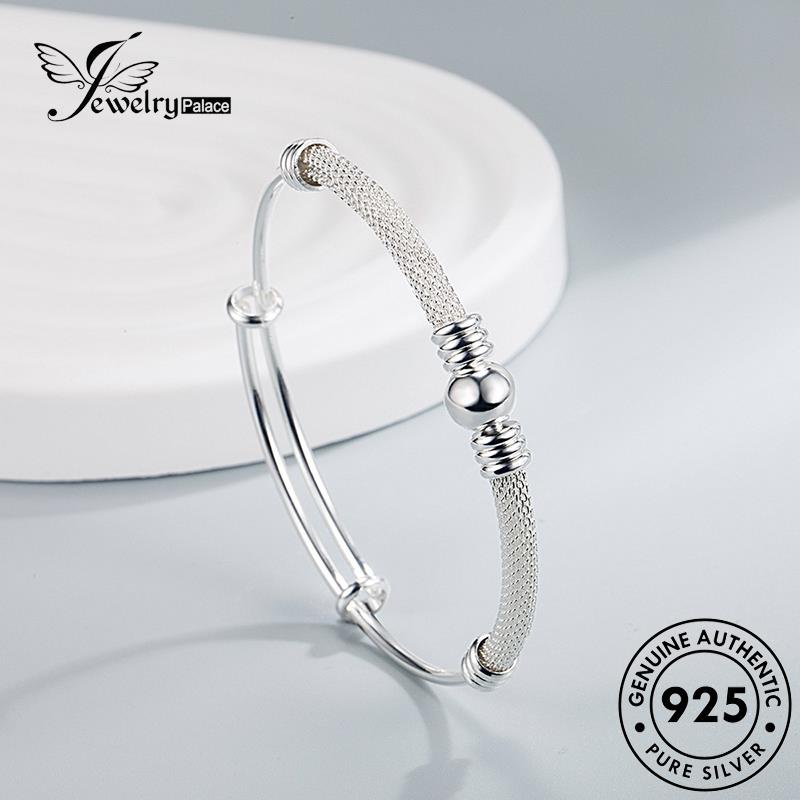 Jewelrypalace Romantic Twist925 Wanita Asli Gelang Perak B231