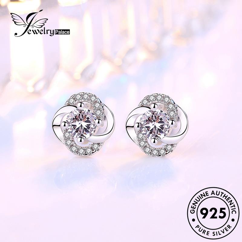 Jewelrypalace Fashion925Asli Antingwanitabunga Perak Amethyst Stud E48