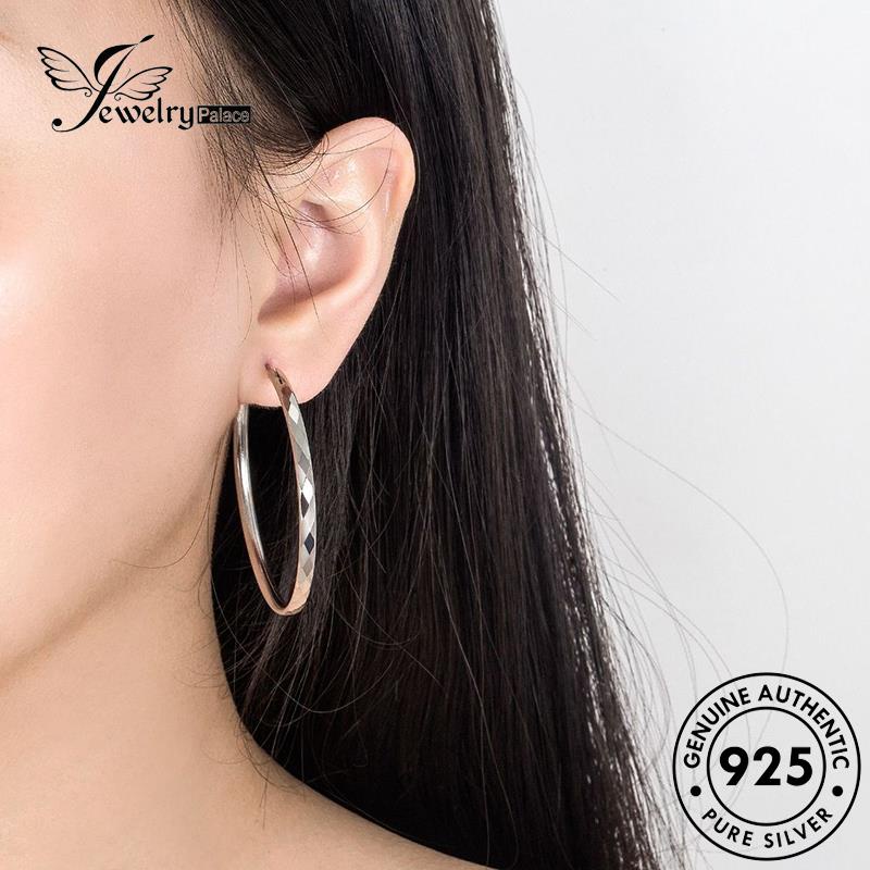 Jewelrypalace 925mobil Simple Wanita Asli Silver Berlian Bunga Anting Tusuk E358