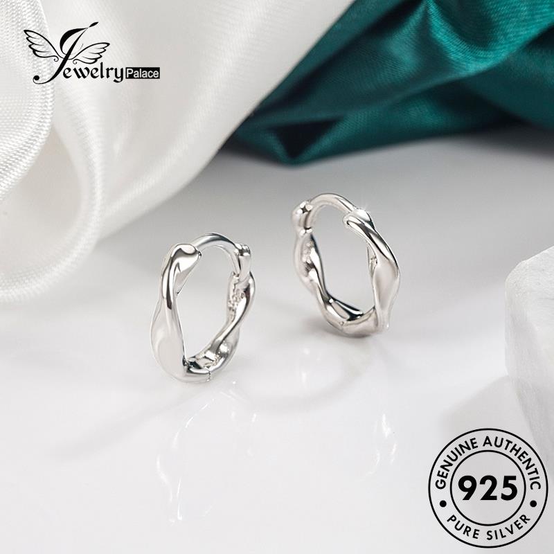 Jewelrypalace Wanita Anting Simple925 Hoop Perak Asli E399