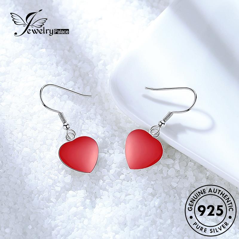 Jewelrypalace 925kait Hati Asli Wanita Anting Lucu Perak E510