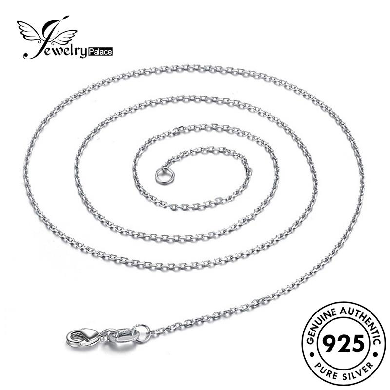 Tempat Perhiasan Wanita Retro O Kalung Perak Asli925 N56