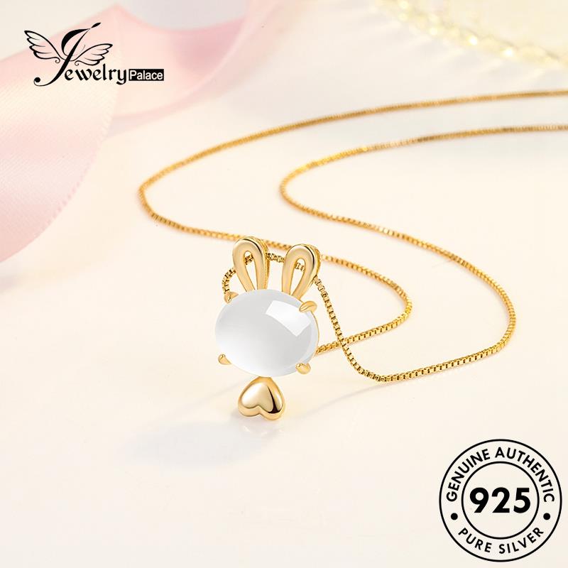 Jewelrypalace Asli Moissanite Perhiasan Berlian Perak Simple925 Wanita Kalung M050