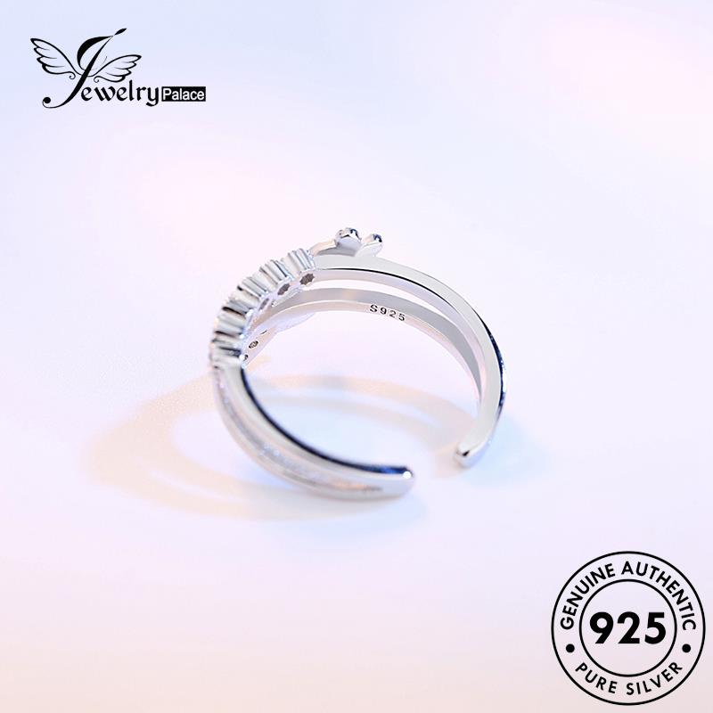 Jewelrypalace Moissanite Asli Fashion Perak Wanita Kupu-Kupu Berlian925Cincin R12