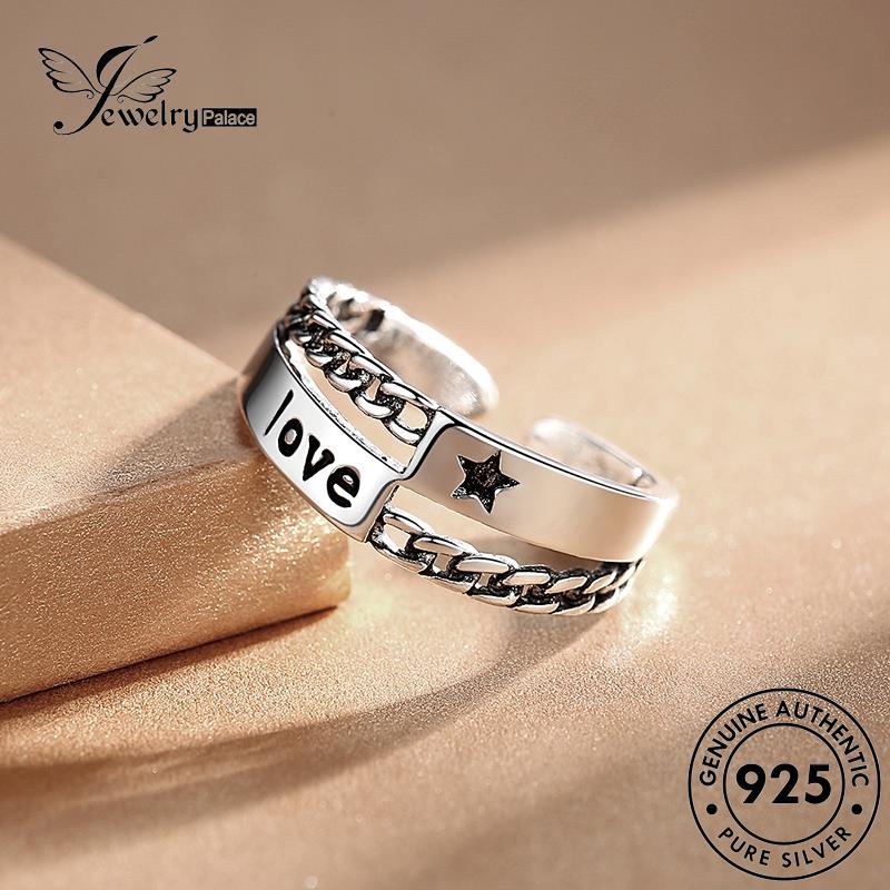 Jewelrypalace Cincin Lilit Rantai Vintage Wanita Perak Asli925 R200