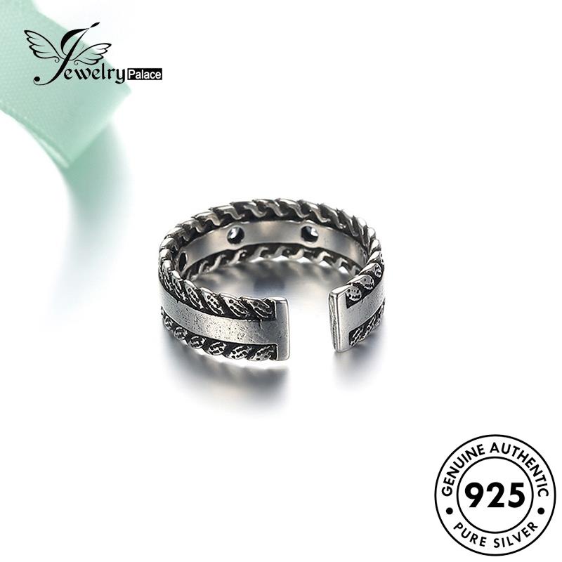 Jewelrypalace Cincin Retro Asli Twist Perak925 Wanita R219