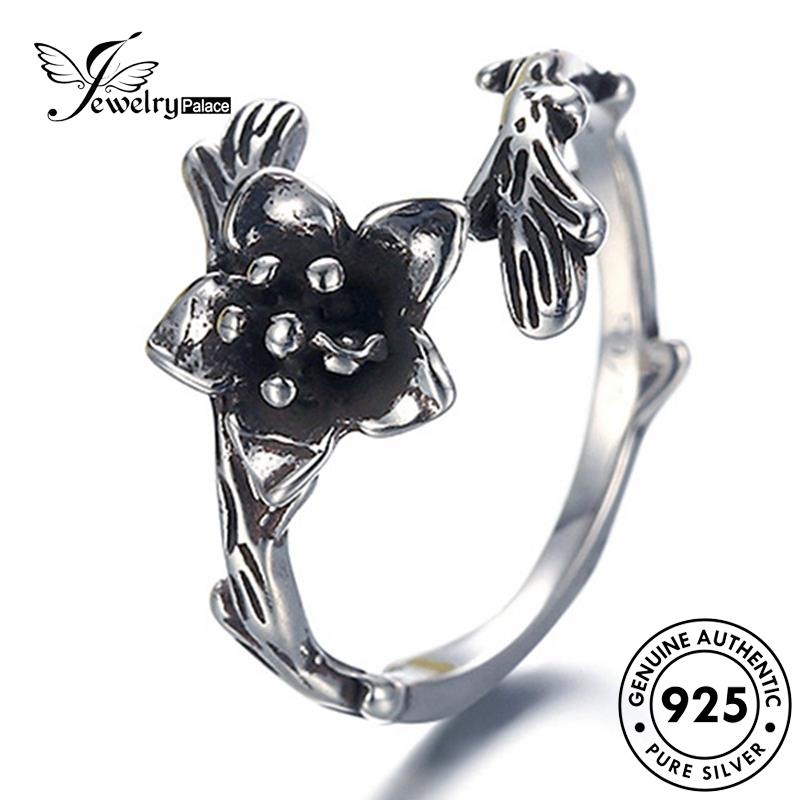 Jewelrypalace 925cincin Wanita Mawar Vintage Perak Asli R262
