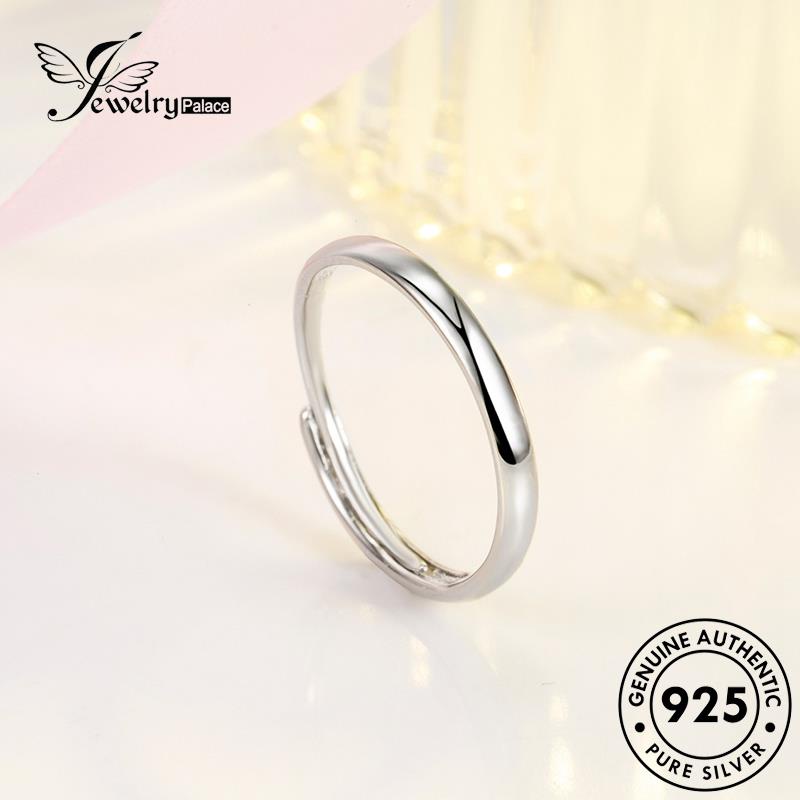 Jewelrypalace Cincin Perak925 Asli Couple Lingkaran Simple R305