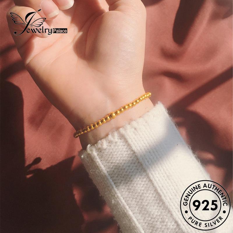 Jewelrypalace Gelang Tangan Asli Wanita Perak925 Gold Lotus B280