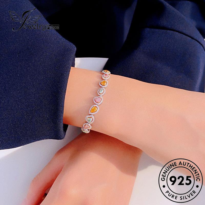 Jewelrypalace Gelang925 Citrine Wanita Asli Silver Candy B285