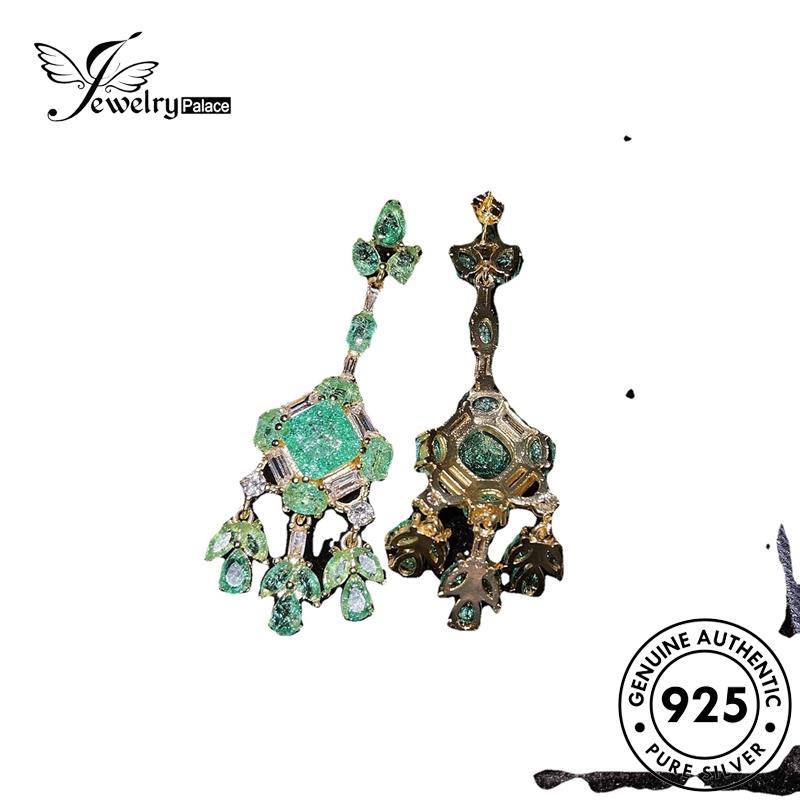 Jewelrypalace Perak Wanita Asli Zamrud925 Stud Emas Anting Kupu Kupu E858