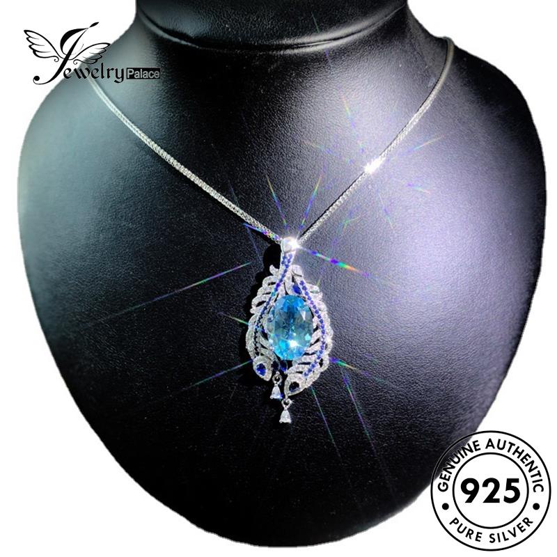 Jewelrypalace Kalung Safir Perak925 Asli Kreatif Wanita Bulu N1257