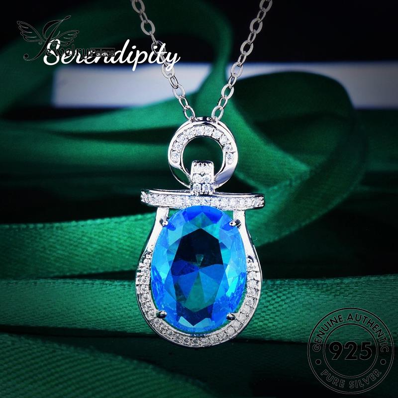 Jewelrypalace Sapphire Fashion Wanita Asli Kalung Perak925 N1304