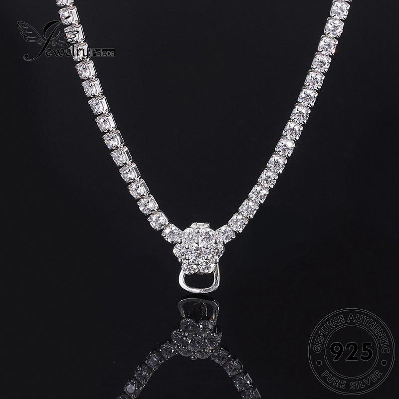 Jewelrypalace Perak Mewah925 Moissanite Kalung Berlian Asli Wanita N1562