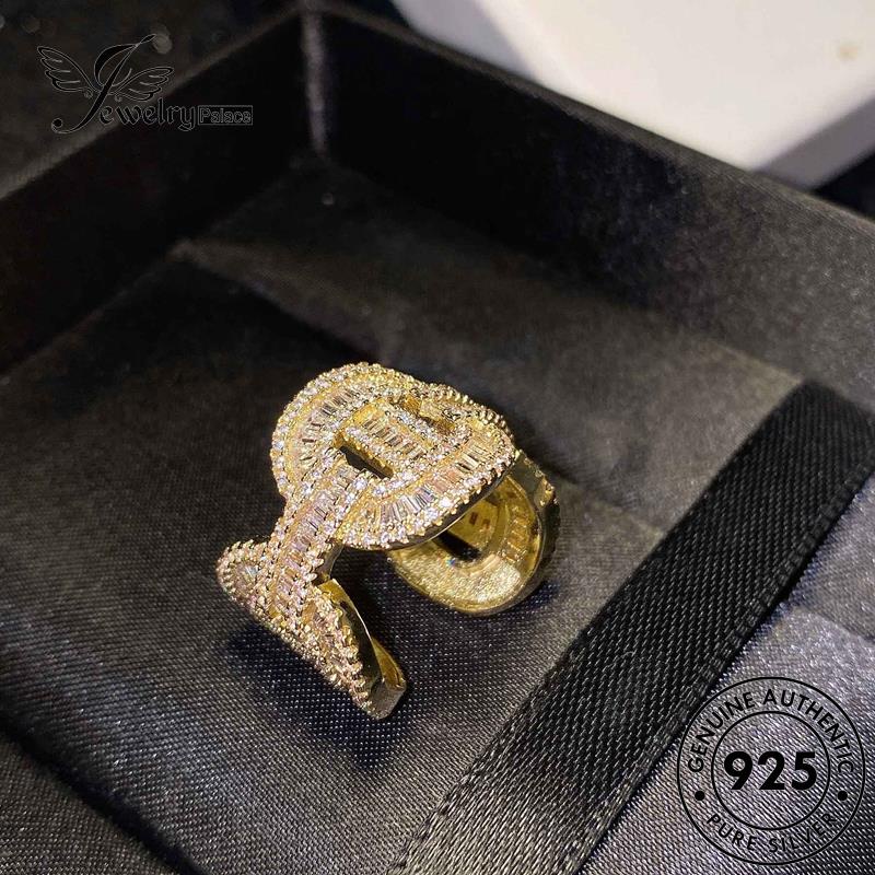 JEWELRYPALACE Aksesori Nose Original Moissanite Gold Silver 925 Murni Perak Silver Wanita Kawin Sterling Nikah Asli Personality Cincin Perhiasan Diamond korea R1835