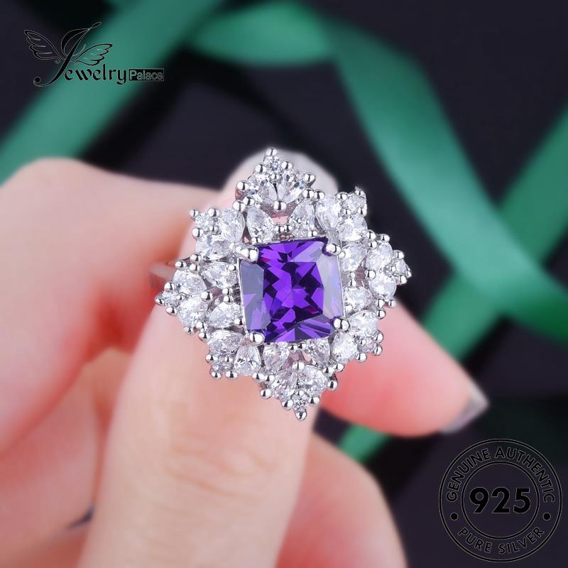 Jewelrypalace Sayap Perak Asli Angel925 Wanita Set Kalung Amethyst S467