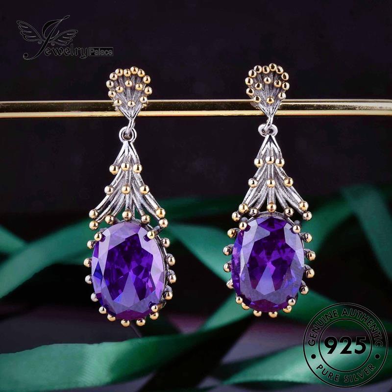 Jewelrypalace Sayap Perak Asli Angel925 Wanita Set Kalung Amethyst S467