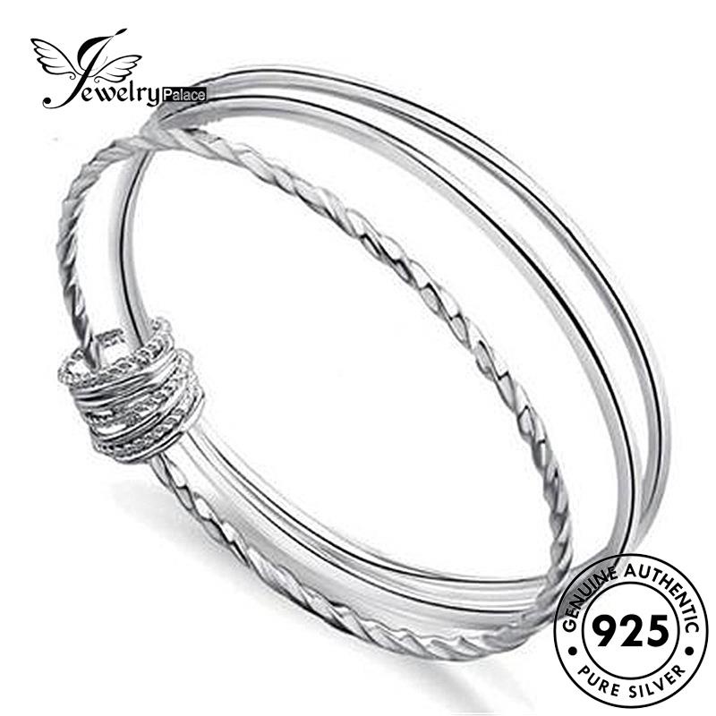 Jewelrypalace Tri-Coil Fashion Gelang Perak925 Wanita Asli B75