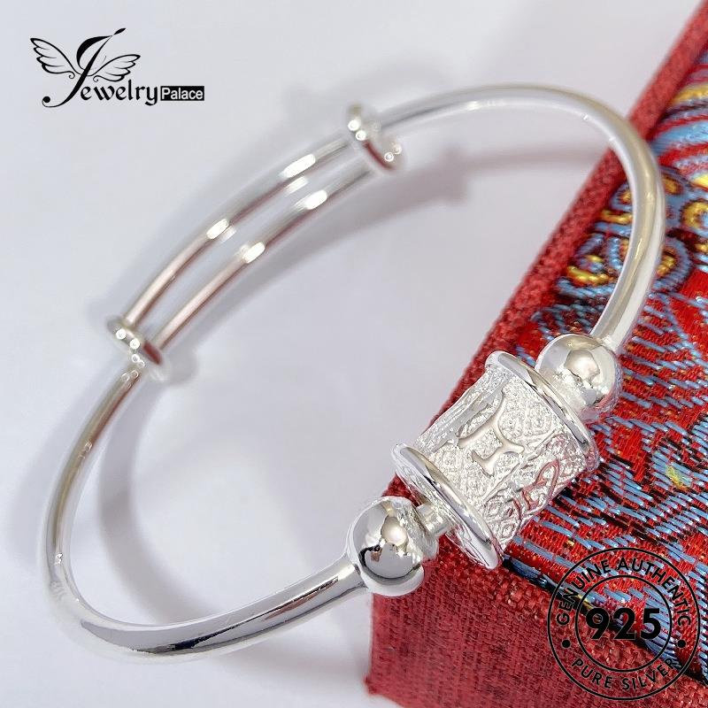 Jewelrypalace Motto Original Gelang Vintage Perak925 Enam Karakter Wanita B214