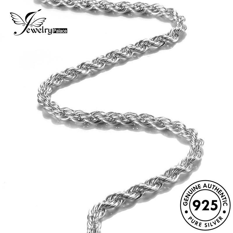 Jewelrypalace 925original Kalung Lilit Silver Tali Fashion Pria N1031