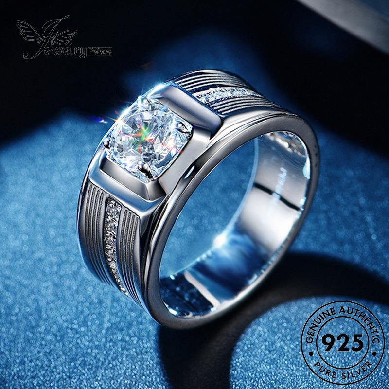 Jewelrypalace Fashion Berlian Moissanite Perak Pria Rings Asli925 R545