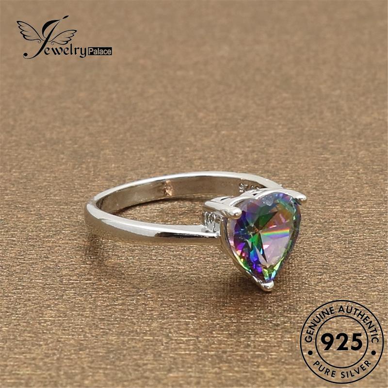 Jewelrypalace Cincin Love Simple Perak Asli925 Wanita Batu Akik R726