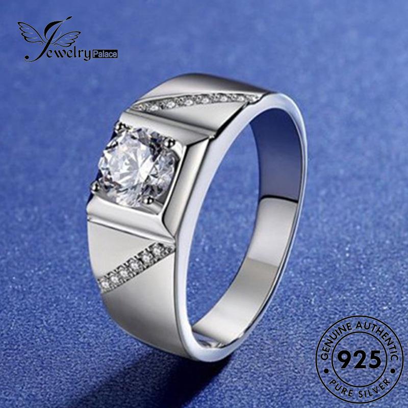 Jewelrypalace Berlian Perak Cakar Moissanite925 Asli Klasik Wanita Empat Cincin R875