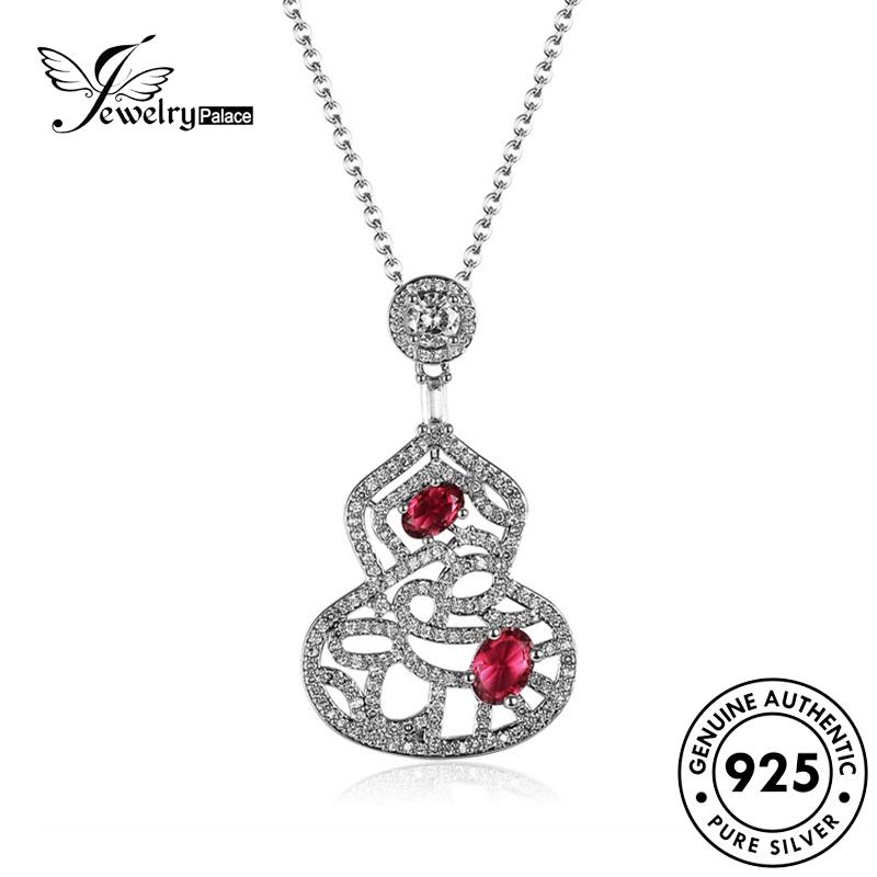 Jewelrypalace Creative Women Ruby Labu Perak Asli925 Kalung N13