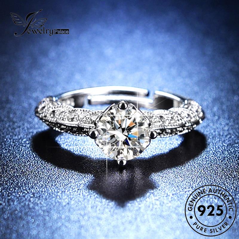 Jewelrypalace Berlian Moissanite Wanita Bud Rings925 Kepribadian Perak Asli R110