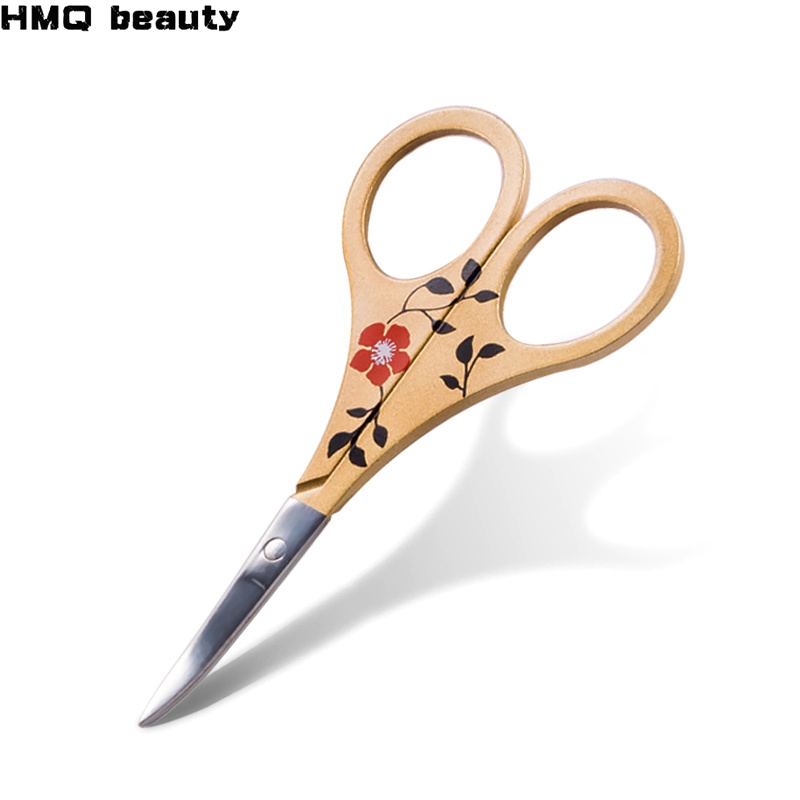 Gunting Rambut Hidung Stainless Steel Jenggot Alis Rambut Wajah Bulu Mata Palsu Trimmer Scissors Tajam Pisau Tepi Alat Penghilang