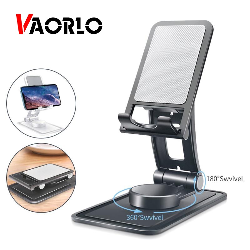 Vaorlo 360derajat Rotating Holder Tablet Handphone Holder Lipat Memperpanjang Dukungan Multifungsi Desktop Holder Stand Untuk Ponsel Tablet