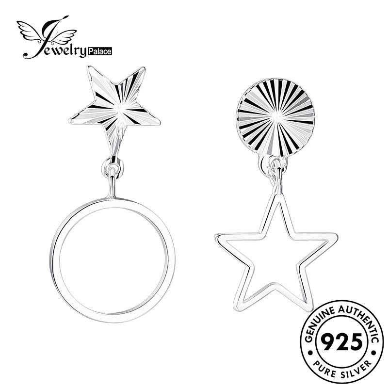 Perhiasantempat Wanita Asli Anting Bintang Berujung Lima Perak925 Stud Kepribadian E258