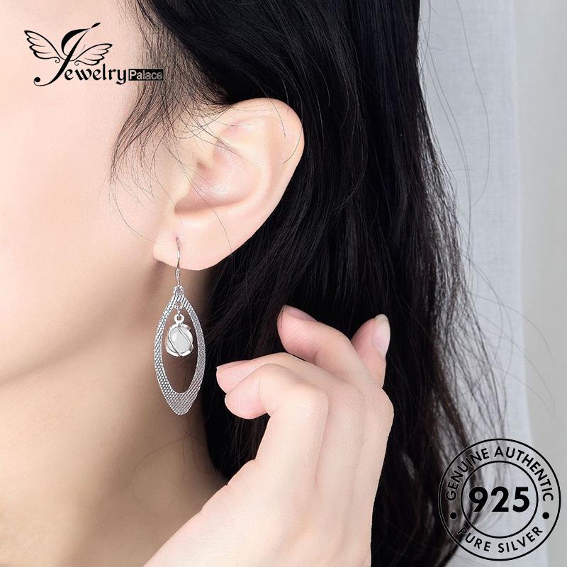 Jewelrypalace Anting Asli Temperamen Opal Rumbai Kait Perak Wanita925 E547