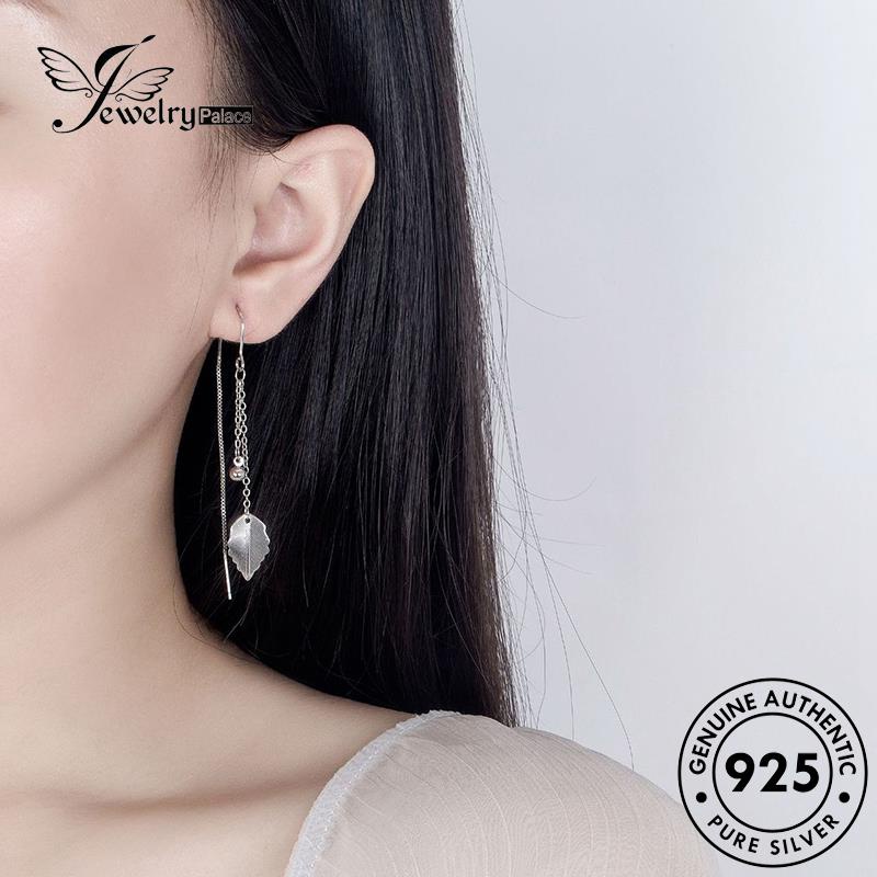 Jewelrypalace Anting Perak Asli Wanita Sweet Drop Leaves925 E762