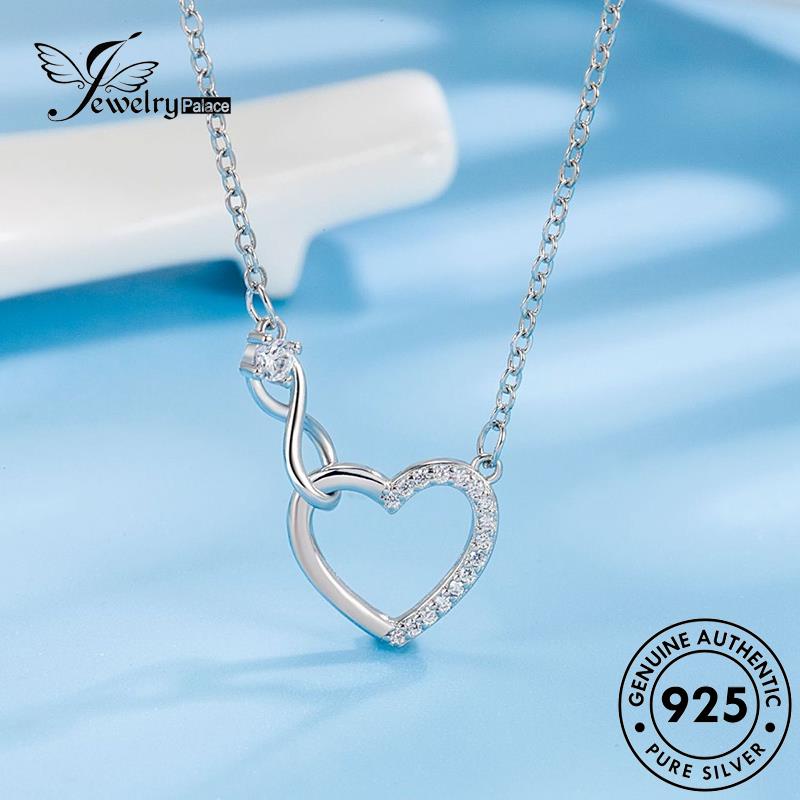 Jewelrypalace Berlian Wanita Simple Moissanite Perhiasan Asli Kalung Perak925 M048