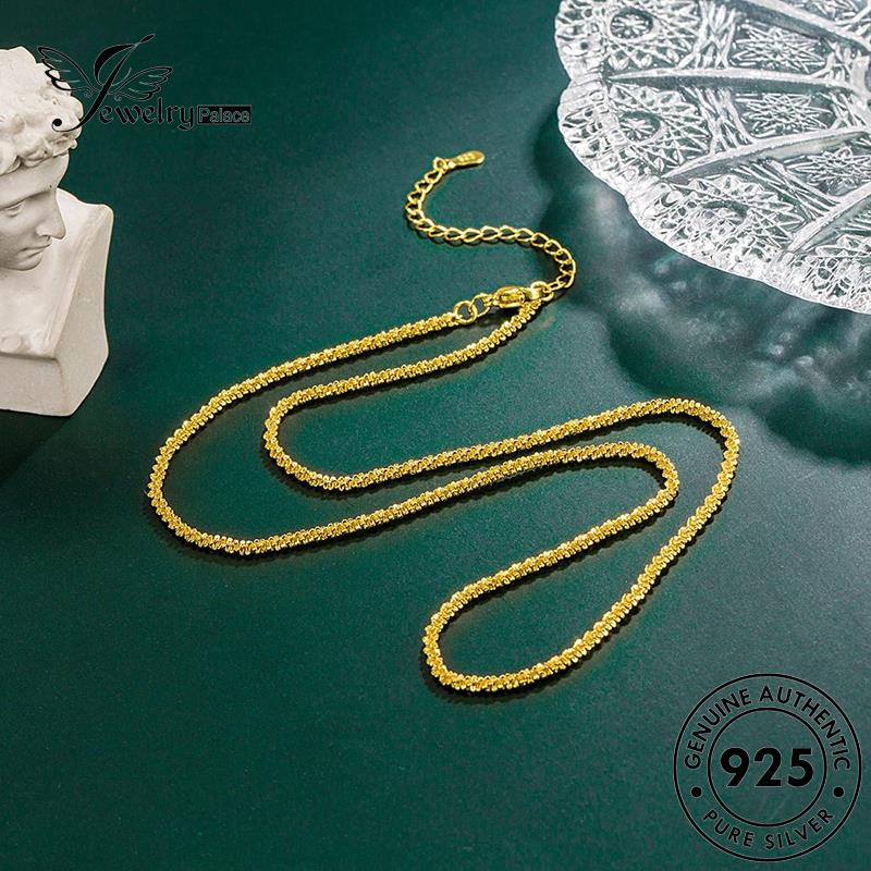 Jewelrypalace Starry Silver Simple925 Gold Kalung Wanita Asli N319