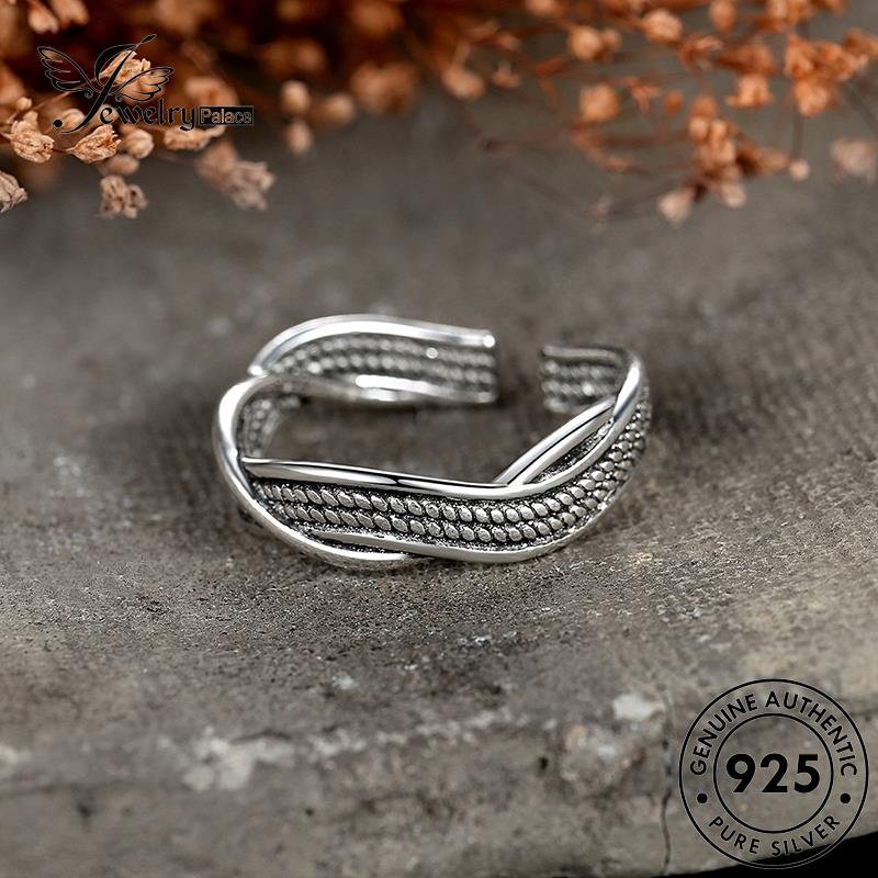 Jewelrypalace Fashion Original Cincin Perak Tali Wanita Kepang925 R206