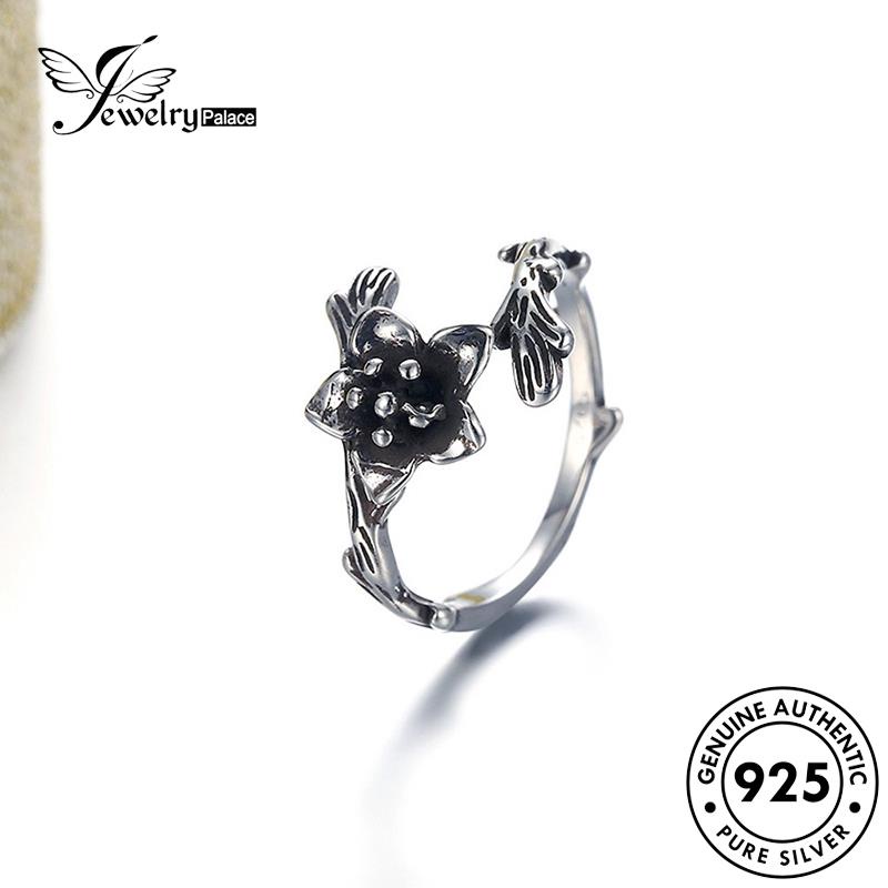 Jewelrypalace 925cincin Wanita Mawar Vintage Perak Asli R262