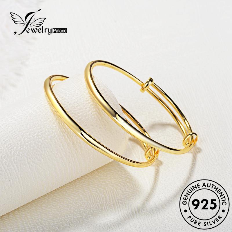 Jewelrypalace 925gelang Tangan Asli Wanita Emas Bukaan Perak B399