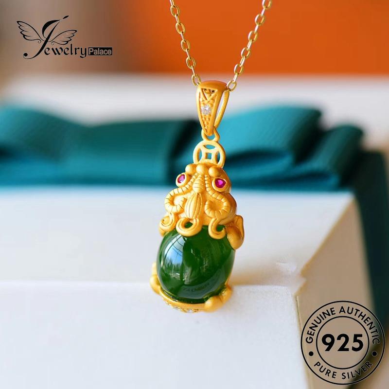 Jewelrypalace Kalung Pixiu Wanita Giok Fashion Perak Asli925 N86