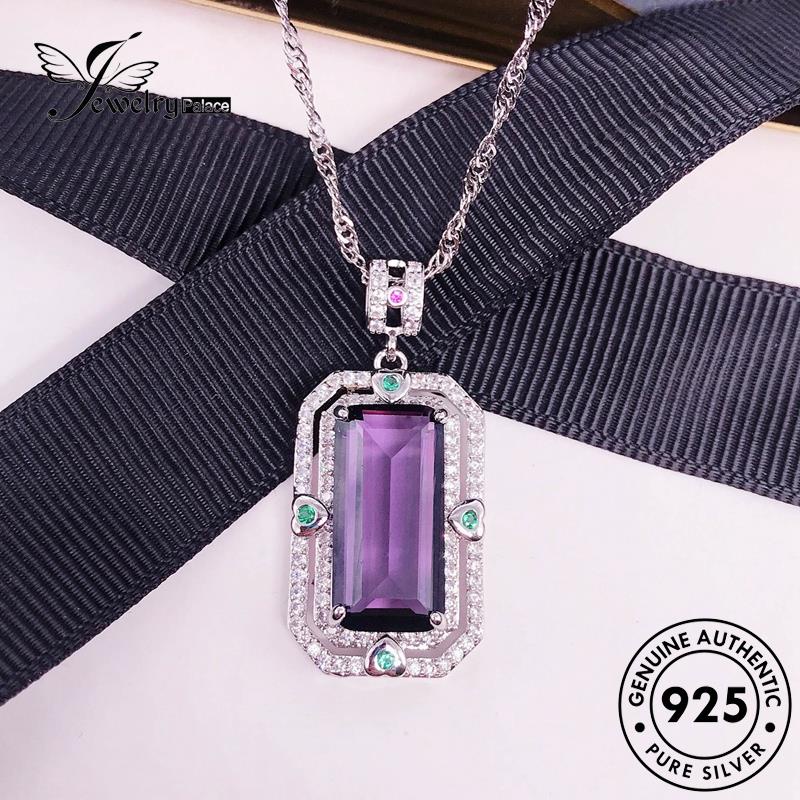 Jewelrypalace Kalung Fashion Perak Strip Citrine Asli Wanita925 N1196